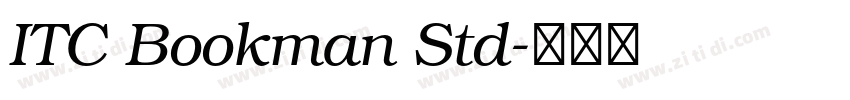 ITC Bookman Std字体转换